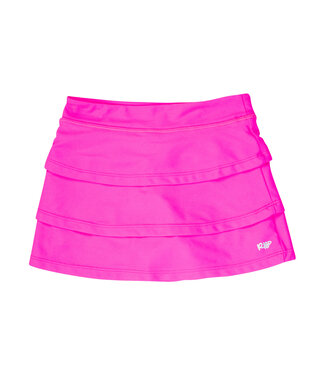 Ruffle Butts Neon Magenta Active Skort