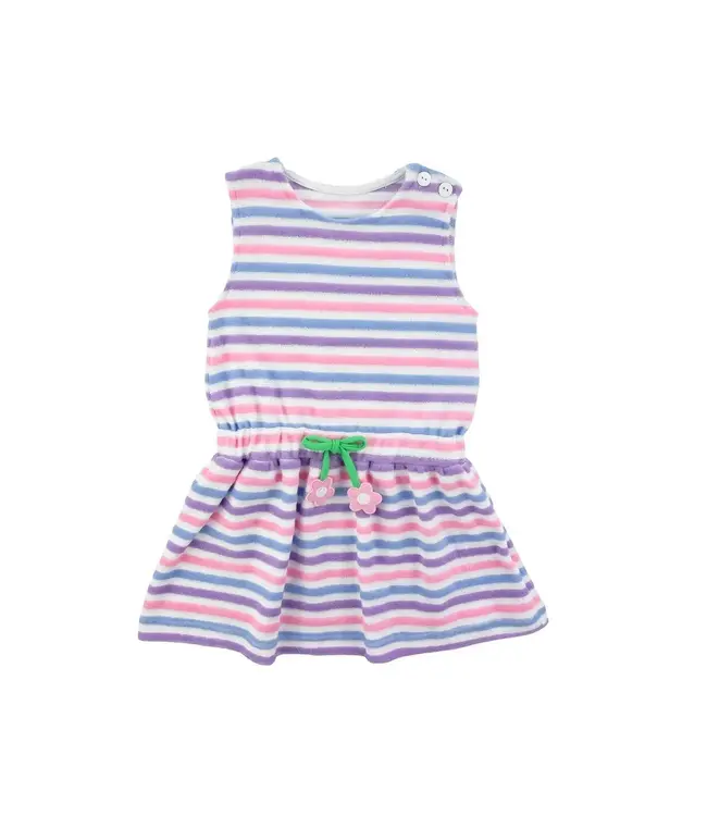 Florence Eiseman Stripe Coverup w/Flowers