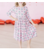 Mila & Rose Disco Bows 3/4 Sleeve Pocket Twirl Dress