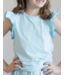 Mila & Rose Aqua S/S Ruffle Tee