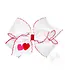 Wee Ones King Double Heart w/Stitch Edge Bow