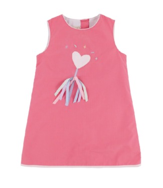 Beaufort Bonnet Romany Rose Annie Apron Applique Dress