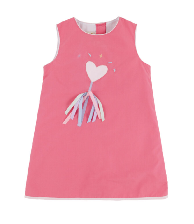 Beaufort Bonnet Romany Rose Annie Apron Applique Dress