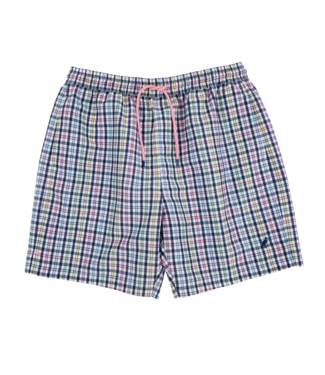 Beaufort Bonnet Pier Pointe Plaid Toddy Swim Trunks