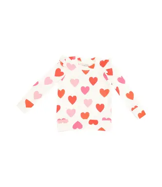 Angel Dear Big Hearts Ruffle Sweatshirt