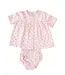 Ruth and Ralph Pink Hearts Layette Set