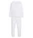 Little English Pink Hearts Ruffled Printed Jammies
