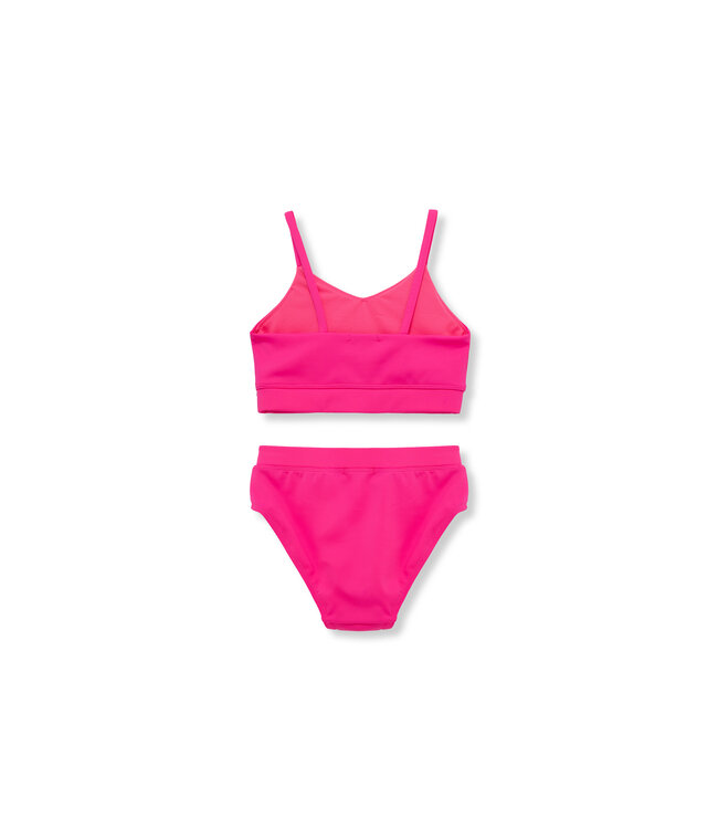 Pink Braided Waist 2 Piece Swimsuit