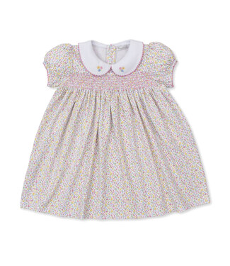 Kissy Kissy Garden Trellis Smocked Dress