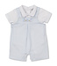 Kissy Kissy Blue/White Baby Bunny Patch Short Overall Set