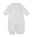 Kissy Kissy Lt. Blue Baby Bunny Patch Convertible Gown