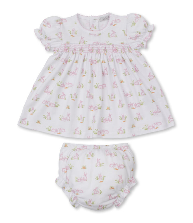 Kissy Kissy Pink Baby Bunny Patch Dress Set