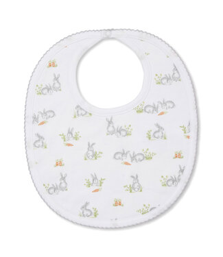 Kissy Kissy Silver Baby Bunny Bib