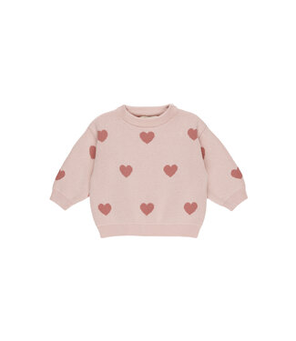 Rylee & Cru Bubblegum Heart Sweater