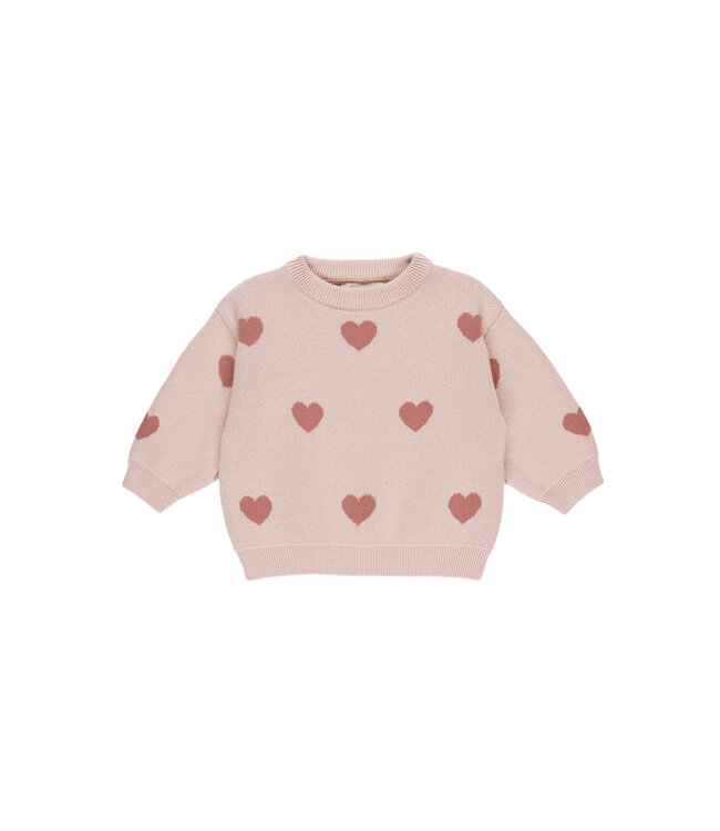 Rylee & Cru Bubblegum Heart Sweater