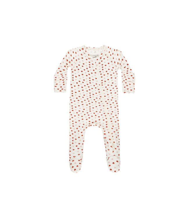 Rylee & Cru Valentines Zip Footie