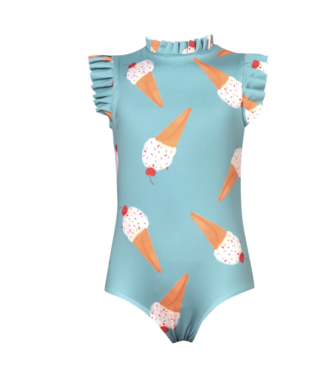 Pepita & Me Ice Cream Azul Alisson One Piece Swimsuit