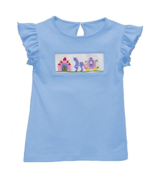 vive la fete Lt. Blue Princess Castle Tee