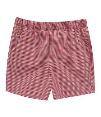 vive la fete Red Gingham Pull on Shorts w/Pockets