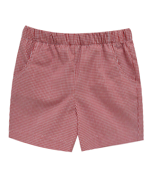 vive la fete Red Gingham Pull on Shorts w/Pockets