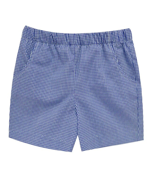 vive la fete Royal Gingham Pull on Shorts w/Pockets
