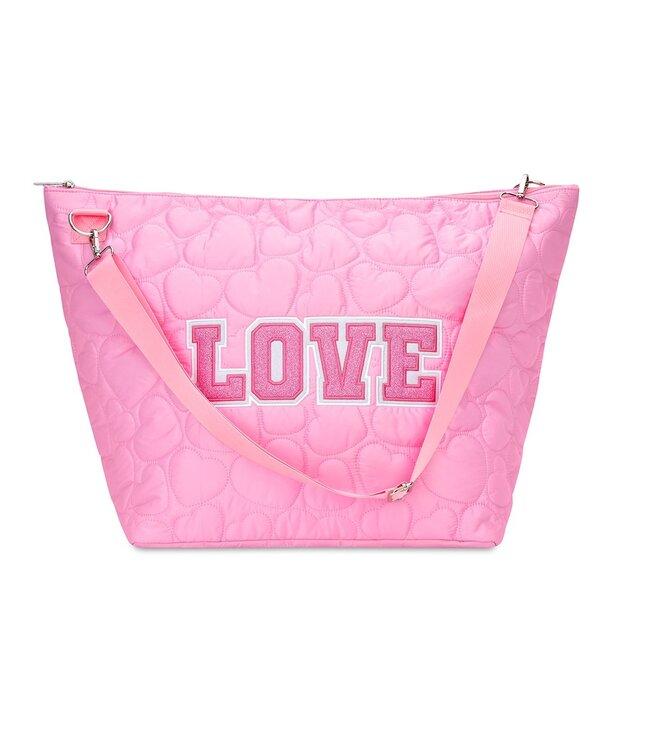 Iscream Love Heart Puffy Weekender Bag
