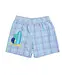 Florence Eiseman Plaid Seersucker Swim Trunk w/Turtle