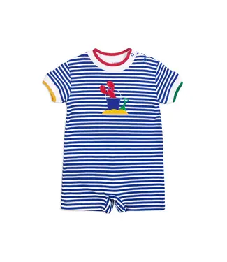 Florence Eiseman Stripe Knit Shortall w/Lobster & Sand Toys
