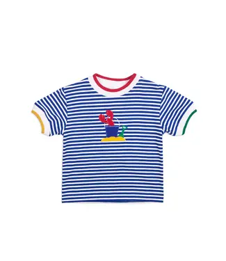 Florence Eiseman Stripe Knit T-Shirt w/Lobster & Sand Toys