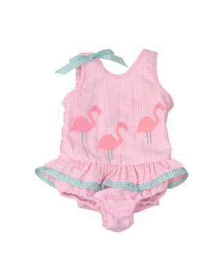 Funtasia Too Pink Flamingos One Piece Swimsuit
