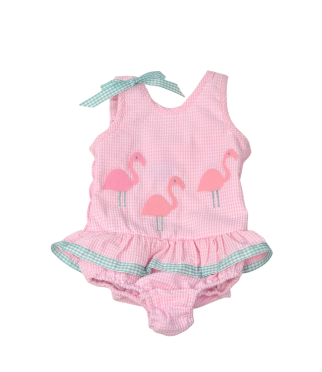 Funtasia Too Pink Flamingos One Piece Swimsuit