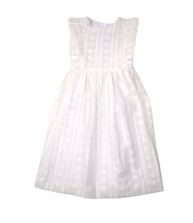 Funtasia Too White Eyelet Pinafore Dress