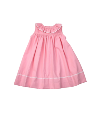 Funtasia Too Pink Lace Trim Ruffle Dress