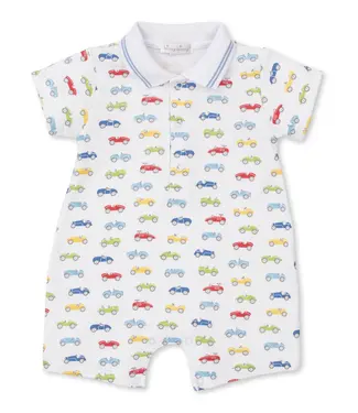 Kissy Kissy Lt. Blue Car Central Short Playsuit