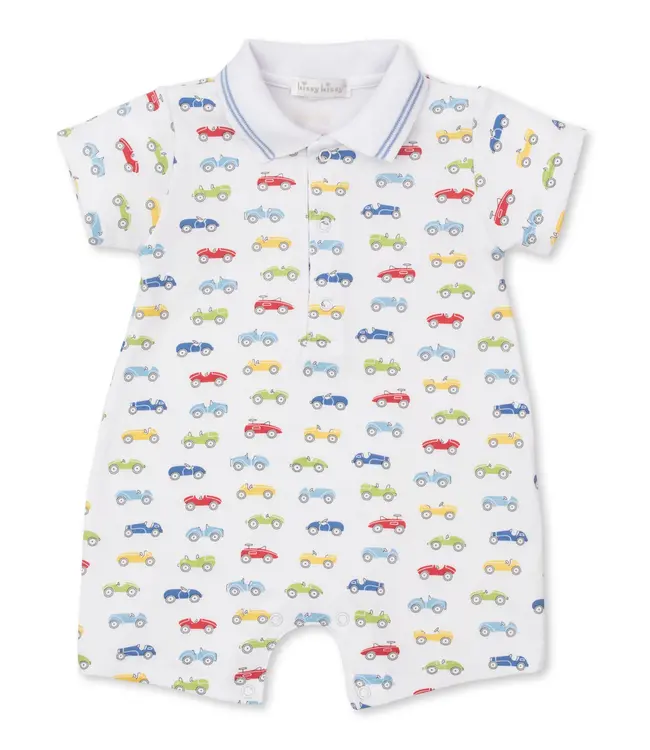Kissy Kissy Lt. Blue Car Central Short Playsuit