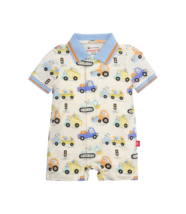Magnificent Baby Delivered w/Hare Modal S/S Romper 6-9m