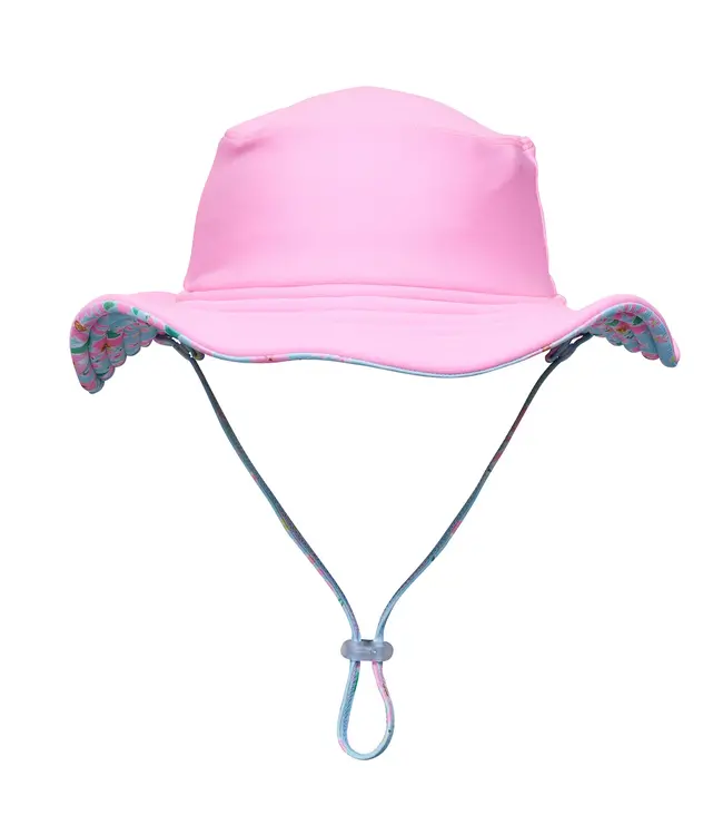 Snapper Rock Blue Daisy Chain Reversible Bucket Hat