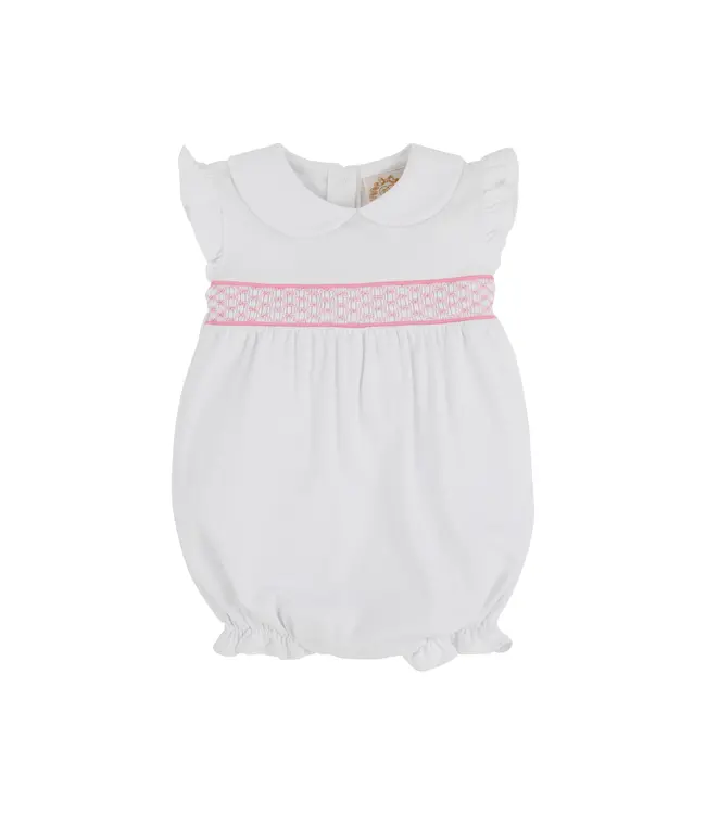 Beaufort Bonnet Worth Ave. White/Hamptons Hot Pink Angel Sleeve Banbury Bubble