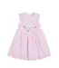 Florence Eiseman Linen Look Stripe Dress w/Flowers