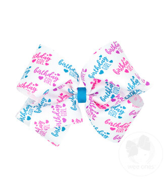 Wee Ones King Bow - Birthday Girl