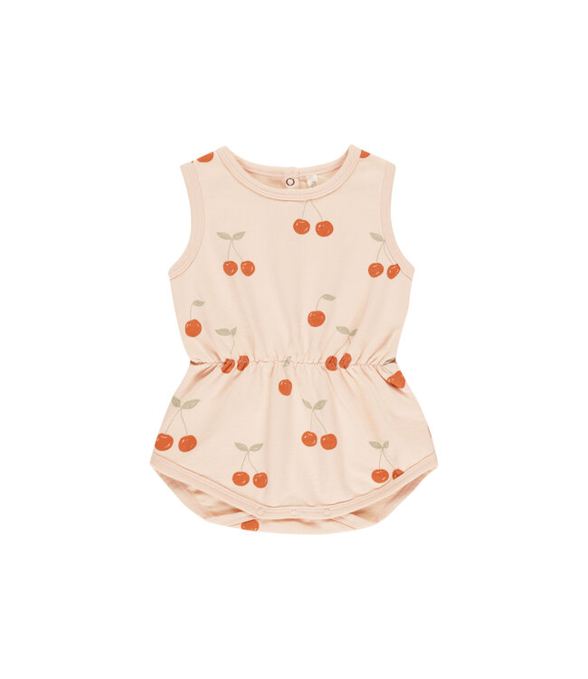 Rylee & Cru Shell Cherries Cinch Playsuit