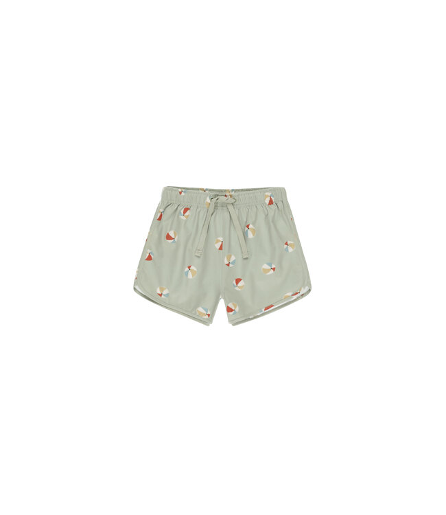 Rylee & Cru Sage Beach Balls Swim Trunk