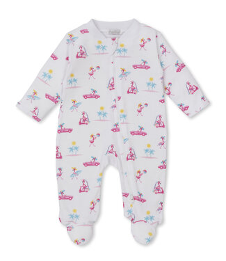 Kissy Kissy PJs Flamingos Surfs Up Footie w/Zip
