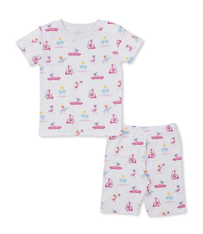 Kissy Kissy Pjs Flamingos Surfs Up Short PJ Set Toddler