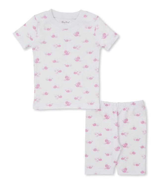 Kissy Kissy Pink Whale Wonder Short PJ Set