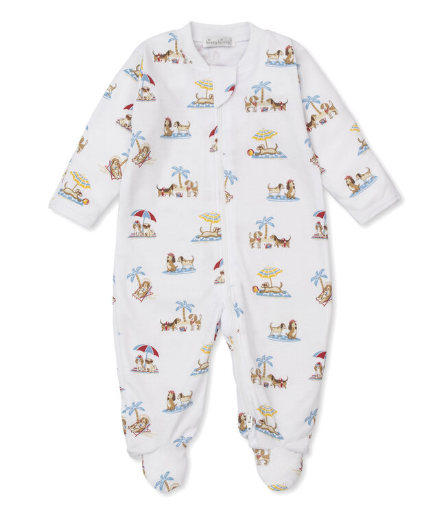 Kissy Kissy PJs Puppy Beach Daze Footie w/Zip
