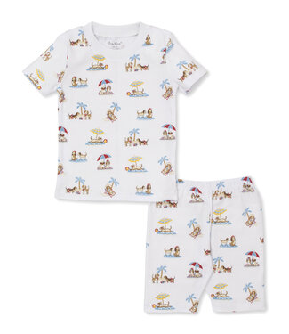 Kissy Kissy Puppy Beach Daze Short PJ Set Toddler