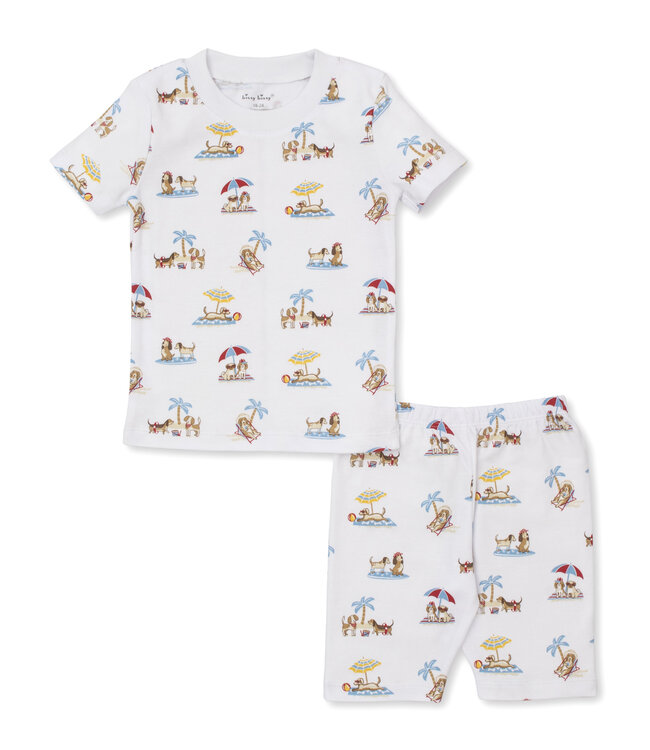 Kissy Kissy Puppy Beach Daze Short PJ Set Toddler