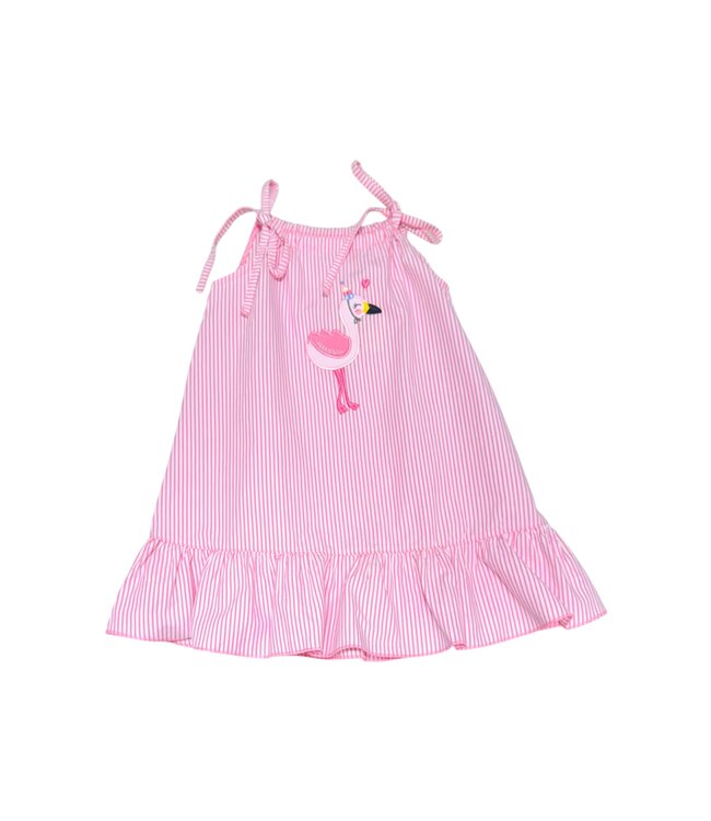 Luigi Lt. Bubblegum/White Flamingo w/Party Hat Dress