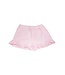 Luigi White/Lt. Pink Diamond Print Ruffle Shorts